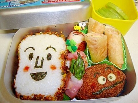 ☆キャラ弁☆食パンマンとカレーパンマン